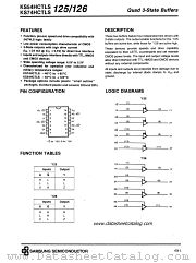 KS74HCTLS125 datasheet pdf Samsung Electronic