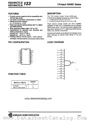 KS74HCTLS133 datasheet pdf Samsung Electronic