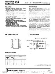 KS74HCTLS139 datasheet pdf Samsung Electronic