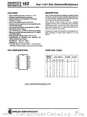 KS54HCTLS153 datasheet pdf Samsung Electronic