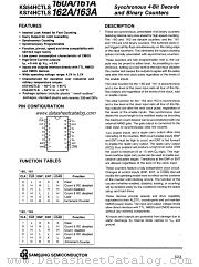 KS74HCTLS163A datasheet pdf Samsung Electronic