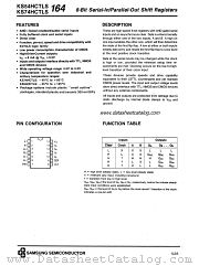 KS74HCTLS164 datasheet pdf Samsung Electronic