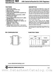 KS74HCTLS165 datasheet pdf Samsung Electronic