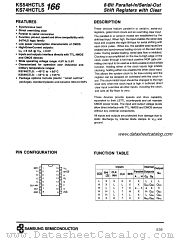 KS74HCTLS166 datasheet pdf Samsung Electronic