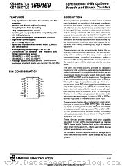 KS74HCTLS169 datasheet pdf Samsung Electronic