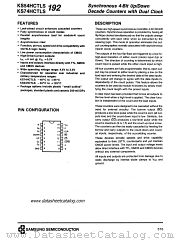 KS74HCTLS192 datasheet pdf Samsung Electronic