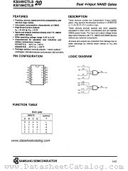 KS74HCTLS20 datasheet pdf Samsung Electronic