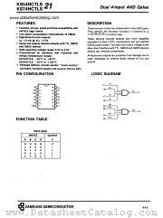 KS74HCTLS21 datasheet pdf Samsung Electronic