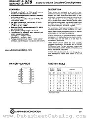 KS74HCTLS238 datasheet pdf Samsung Electronic