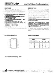 KS74HCTLS239 datasheet pdf Samsung Electronic