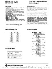 KS74HCTLS245 datasheet pdf Samsung Electronic