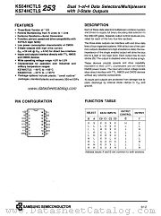 KS74HCTLS253 datasheet pdf Samsung Electronic