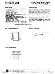 KS74HCTLS266 datasheet pdf Samsung Electronic