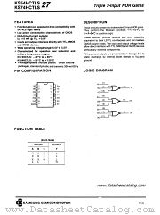 KS74HCTLS27 datasheet pdf Samsung Electronic