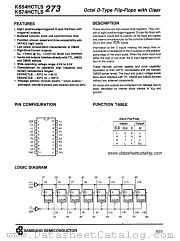 KS74HCTLS273 datasheet pdf Samsung Electronic