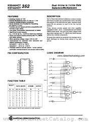 KS54HCTLS352 datasheet pdf Samsung Electronic