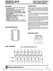 KS74HCTLS374 datasheet pdf Samsung Electronic