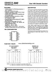 KS74HCTLS390 datasheet pdf Samsung Electronic