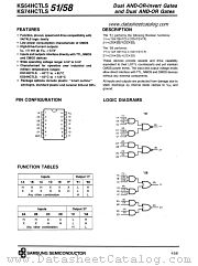 KS74HCTLS51 datasheet pdf Samsung Electronic