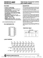 KS74HCTLS563 datasheet pdf Samsung Electronic