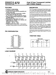 KS74HCTLS573 datasheet pdf Samsung Electronic