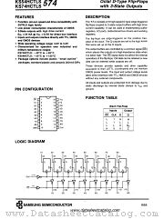 KS74HCTLS574 datasheet pdf Samsung Electronic