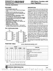 KS74HCTLS592 datasheet pdf Samsung Electronic