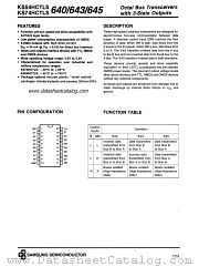 KS74HCTLS645 datasheet pdf Samsung Electronic