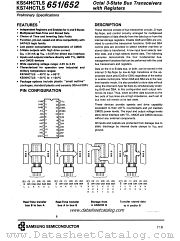 KS74HCTLS652 datasheet pdf Samsung Electronic