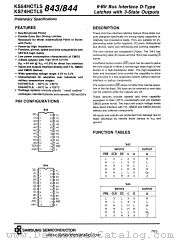 KS74HCTLS843 datasheet pdf Samsung Electronic