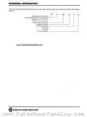 ORDERING INFORMATION datasheet pdf Samsung Electronic