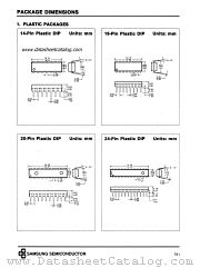 PACKAGE DIMENSIONS datasheet pdf Samsung Electronic