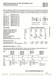 BSX47-6 datasheet pdf Siemens