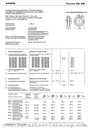 BStN4460k datasheet pdf Siemens