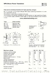 BU111 datasheet pdf Siemens