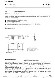 S120A3 datasheet pdf Siemens