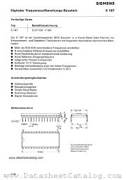 S187 datasheet pdf Siemens