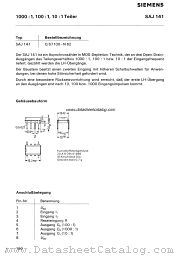 SAJ141 datasheet pdf Siemens