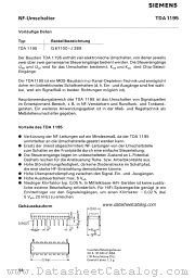 TDA1195 datasheet pdf Siemens