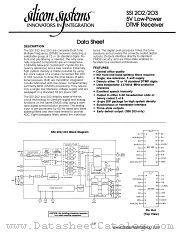 SSI203 datasheet pdf Silicon Systems