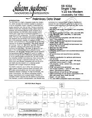 SSIK224 datasheet pdf Silicon Systems