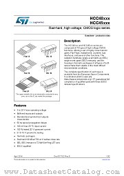 HCC4069UBKT datasheet pdf ST Microelectronics