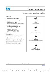 LM324EPT datasheet pdf ST Microelectronics