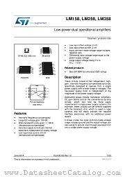 LM358QT datasheet pdf ST Microelectronics