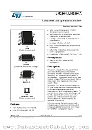 LM2904AYDT datasheet pdf ST Microelectronics