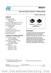 SMA6T33AY datasheet pdf ST Microelectronics