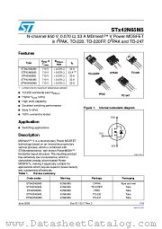 STB42N65M5 datasheet pdf ST Microelectronics