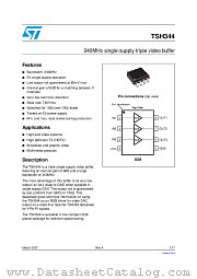 TSH344IDT datasheet pdf ST Microelectronics