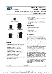 TSV631ICT datasheet pdf ST Microelectronics