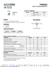 TSM2301CX datasheet pdf Taiwan Semiconductor